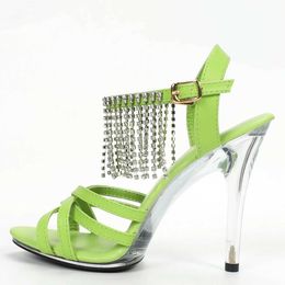 Dress Shoes Womens Summer Sexy All Match High Heel Cool Strap Sandals D111 Series 11cm 1cm Platform LFD H240425 ZC31