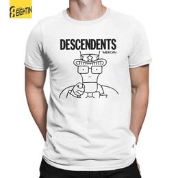 Men's T-Shirts Crazy Yes You Descendents Nofx Guns T-Shirt Men Crewneck Cotton T Shirts Short Sleeve Tees Graphic Printed Tops T240425