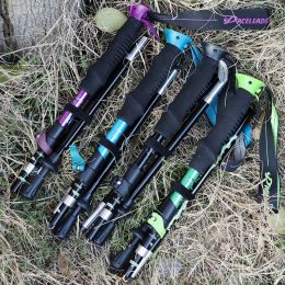 Sticks EVA Handle Outdoor Aluminum Folding Trekking Poles Camping Hiking Tool Telescopic Stick Foldable Walking Sticks