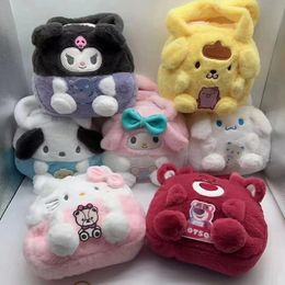 Kawaii Backpack Cute Kuromi Cinnamoroll My Melody Cute Plush Toys Women Bag Girl Christmas Birthday Gifts
