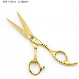 Hair Scissors Hair scissors 5.5 INCH Hairdressing scissors Golden Hair shears Hair thinning scissors Blue stone Lyrebird NEW Q240425