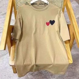 Cdgs Shirt Fashion Mens T-Shirts Designer Cdgs Hoodie Red Heart Shirt Casual Tshirt Cotton Embroidery Short Sleeve Summer T-Shirt Asian Sizes Cdgs Jacket 499