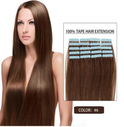 6 Tape In Human Hair Extensions Human Tape In Hair Extensions Skin Weft 16quot24quot Top Quality Type Hair Pieces3236256