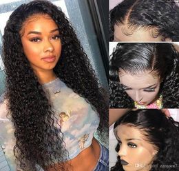 Deep Curly Human Hair Wig Lace Front Human Hair Wigs For Black Women Preplucked Glueless Brazilian Front Lace Wig Remy 13x44646091