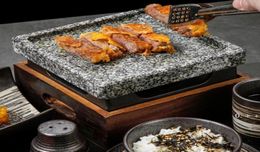 Mini barbecue grill table BBQ groove rock baking pan teppanyaki steak plate high temperature slate plate RRB128191089675