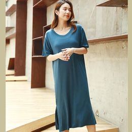 Women's Sleepwear Loose For Women Nightwear Dress Casual Short Sleeve Nightdress Modal Cotton Sleepshirt Female Sleeping Nightgowns