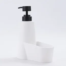 Liquid Soap Dispenser Press Bottle Sponge Rack For Kitchen Sink Dish Detergent Holder And The Resin Shampoo Dispensers