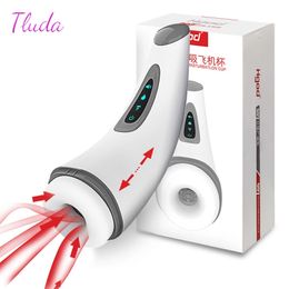 Male Automatic Sucking Masturbation Cup Heating Vagina Vibrating Machine Blowjob Pussy Sex Toys for Men Goods Adults 18 240423