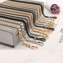 316L Stainless steel Gold Silver Black Base Link Bag Chain Parts Accessories Strap Women Kpop Thick Belt Handbag Accessory DIY 240420