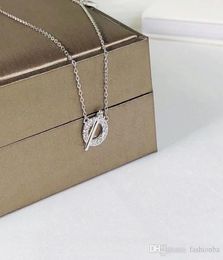 Gold Silver Choker Horse Pendant Necklace Women Femme H Letter Designer Necklaces Chain Gifts 925 Sterling Silver Necklace1141690