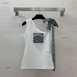 Brand vest women vests Designer shirt casual woman fashion logo sleeveless knitwear jumper women base Apr 24
