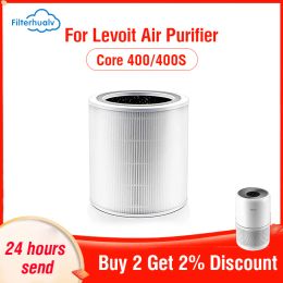Parts Filterhualv Levoit Hepa Filter for Levoit Air Purifier Core 400S Activated Carbon Filter for Levoit Core 400S Hepa Filter Levoit