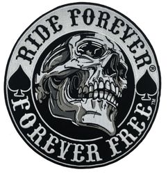 NEW ARRIVAL Large Ride Forever Embroidered Motorcycle Patch Back MC Biker Jacket Vest 9 quot Leather Patch 9093526