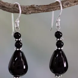 Dangle Earrings Fashion Vintage Black Pendant Exquisite High-end Simple Ladies Jewelry Metal Party Gift Accessories