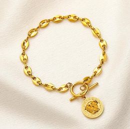 Fashion Designer Gold Plated Bracelet Women Classic Charm Jewellery Bracelets Chain Boutique Love Gift Jewellery