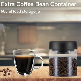 Storage Bottles Vacuum Coffee Bean Sealing Jar Clear Glass Container Moisture Resistant Household Freshness Kitchen Accessories