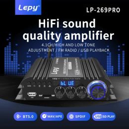 Amplifier LEPY LP269PRO HIFI Audio Power Amplifier Bluetooth 5.0 Channel 4.1 Coaxial In USB SD FM Function Home Theatre Sound System