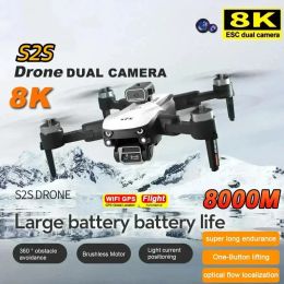 Drones For Xiaomi 8K S2S Drone HD GPS Aerial Photography DualCamera Omnidirectional Obstacle Brushless Avoidance Quadcopter Toys