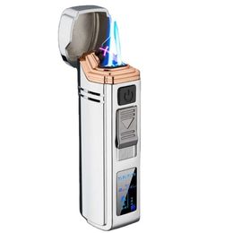 Wholesale Outdoor Direct Without Gas Electric Dual Use Arc Lighter Iatable Cigar Metal Windproof Electronic Lighter