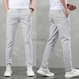 Pantaloni da uomo pantaloni casual primavera estate maschile sling dritta pantaloni traspiranti pantaloni elastici rapidi pantaloni maschili maschi d240425