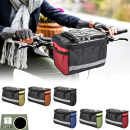 Waterproof Bicycle Bag Large Capacity MTB Bike Front Handlebar Outdoor Travel Cycling Top Basket 240410