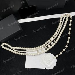 Ladies Pearl Chains Belts Designer Waist Accessories Luxury Brand Waistband Women Belt Gold Links Pearls Pendants Chain Belts