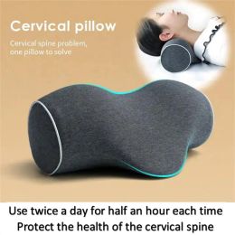 Pillow Memory Foam Cervical Pillow Antiarch Traction Pillow Portable Protect Cervical Spine Ergonomic Travel Sleeping Neck Pillow