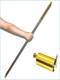 Party Favor Party Favor Pocketstaff Stainless Portable Martial Arts Metal Staff 110/150Cm Magic Wand Professional Magician Stage Dhbuo9847142