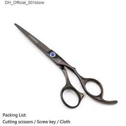 Hair Scissors Hair scissors 6 INCH Hairdressing scissors Black Hair shears Hair thinning scissors Blue stone Lyrebird NEW Q240425