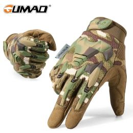 Gloves Multicam Tactical Gloves Men Outdoor Hunting Hiking Climbing Sports Camping Combat Antiskid Cycling Full Finger Mittens Women