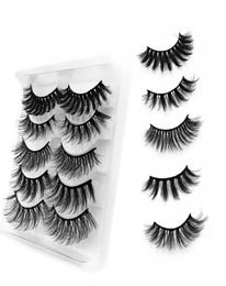 5 pairs lashes fluffy handmade false eyelashes soft long natural faux cils 3d eyelash extension make up tools5795337