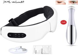 Electric Smart Eye Massager Anti Wrinkles Massage Device Compress Therapy Glasses For Tired Eyes Bluetooth music 2106101629324