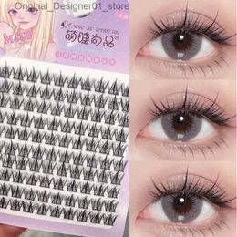 False Eyelashes 10 rows of DIY thick cluster eyelash comics natural false eyelashes soft eyelashes wrinkles thick false eyelashes makeup Q240425