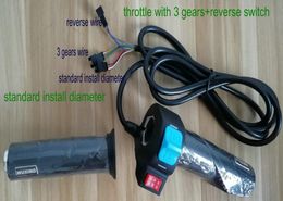 throttle with 3gears switch and forward reverse switch handlebar rolling grips for electric bike scooter MTB tricycle accele5386345