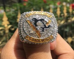 2016 PITTSBURGH PENGUINS CROSBY CUP Hockey CHAMPIONSHIP RING Set Men Fan Souvenir Gift Wholesale 2019 DropShipping5683014