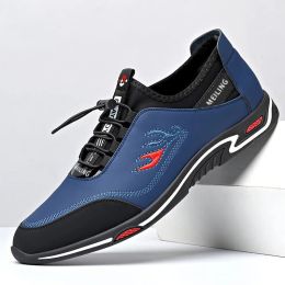 Boots Brand Driving Autumn Male Flats Men's Peas Shoes The British Men Sneakers Shoes for Men 2022 Mens Shoes Blue Black Breathable