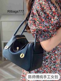 Luxury Bag Lind L Handmade Wax Thread Mini Lind Bag One Shoulder Handheld Doctor Real Leather Bag 26/30 Mini Lind Womens Bag