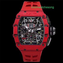 Luxury Mens Watches RM Automatic Chronograph Wrist Swiss technology Mens Series RM 5301 Polo Limited Tourbillon Full Hollow 4450 4994 Manual RM 1103 Red M XEIK