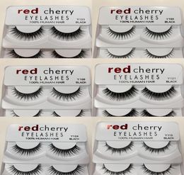 Red Cherry False eyelashes 5 pairspack 8 Styles Natural Long Professional makeup Big eyes 13 styles in stock High Quality7324217