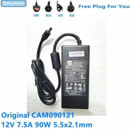 Chargers Original AC Adapter Charger For CWT CAM090121 12V 7.5A 90W 5.5x2.1mm Power Supply
