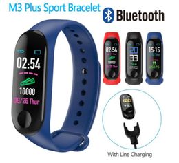 M3 Plus Smart Bracelet Heart Rate Blood Pressure Health Waterproof Smart Watch M3 Pro Bluetooth Watch Wristband Fitness Tracker2869674
