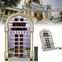 Clothing Azan Mosque Prayer Clock Iqamah Athan Clock Muslim Prayer Clock Alharameen Clock Islamic With Best Islamic Gifts Home