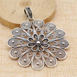 Charms Materials Mandala Pattern Jewellery 75x61mm 1pcs