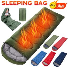 Gear Ultralight Envelope Sleeping Bag Travel Portable Sleeping Bag Breathable Comfortable Mattress with Compression Sack for 3 Season