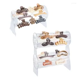 Jewellery Pouches Acrylic Headband Holder Clear Stand Hair Accessories Storage Rack For Clasp