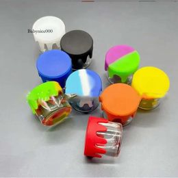 Ml Dry Herb Container Food Grade Nonstick Wax Storage With Silicone Lid Glass Box Oil Jar For Dab Vaporizer Jars