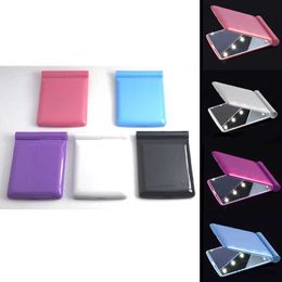 Mirrors 1Pcs with 8 LED Foldable Lights Lamps Women Makeup Mirrors Lady Cosmetic Hand Folding Portable Compact Pocket Mirror