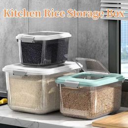 Food Savers Storage Containers Kitchen rice storage container insect proof and moisture-proof grain sealed jar with lid kitchen pet dog food box H240425