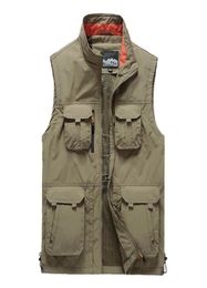 Men039s Vests Outdoor Sports MultiPocket Mesh Vest Thin Breathable Type Fishing And Hunting Shooting Travel QuickDrying8594470