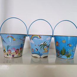 Galvanized process water bucket mini color bucket